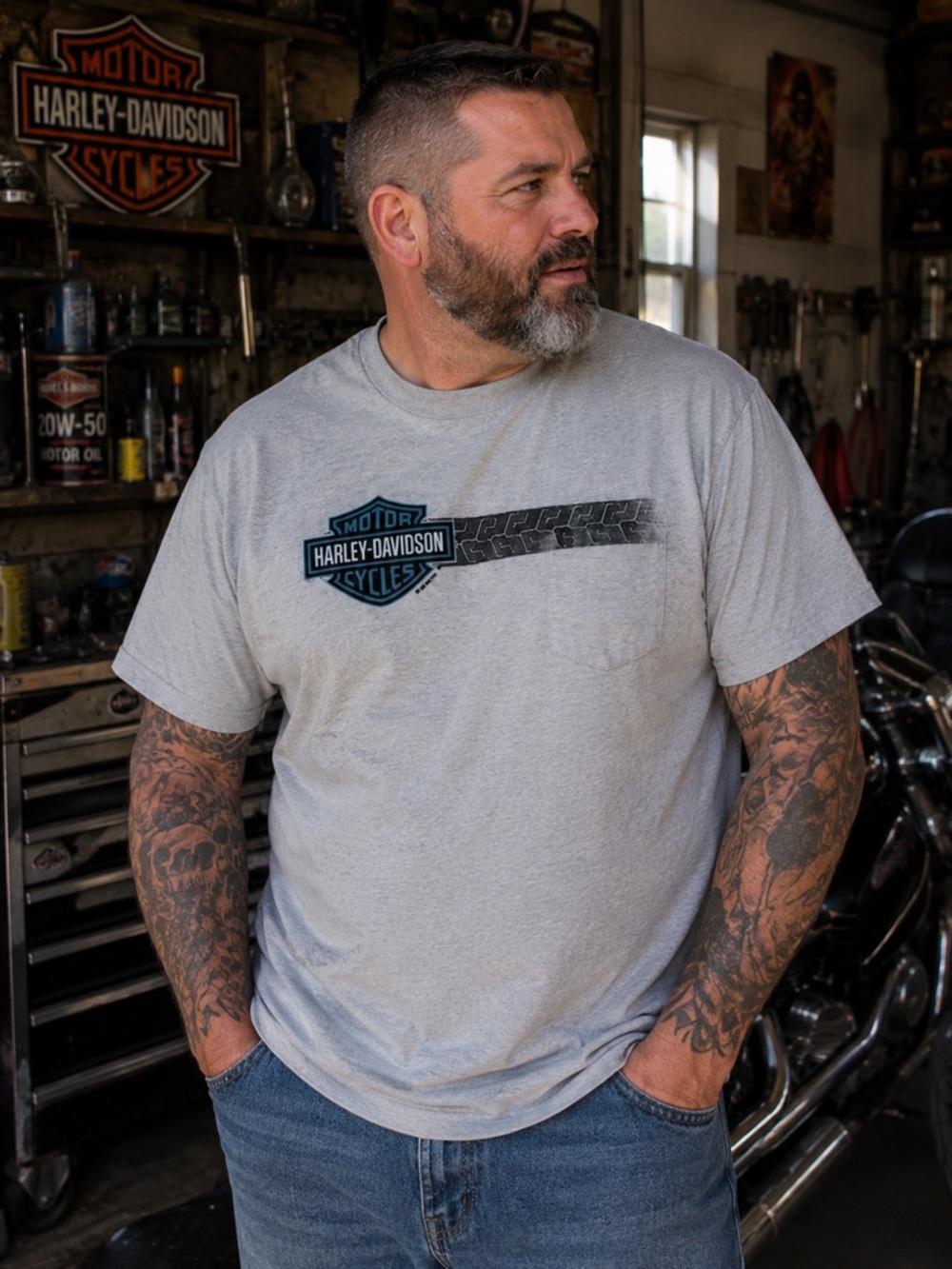 🏍️ NWT Harley-Davidson Lake Geneva Wisconsin T-Shirt – 2X